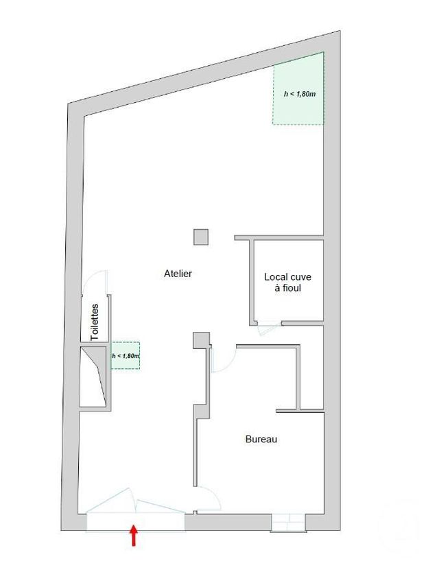 Immeuble à vendre - 322,34 m2 - Montreuil - 93 - ILE-DE-FRANCE