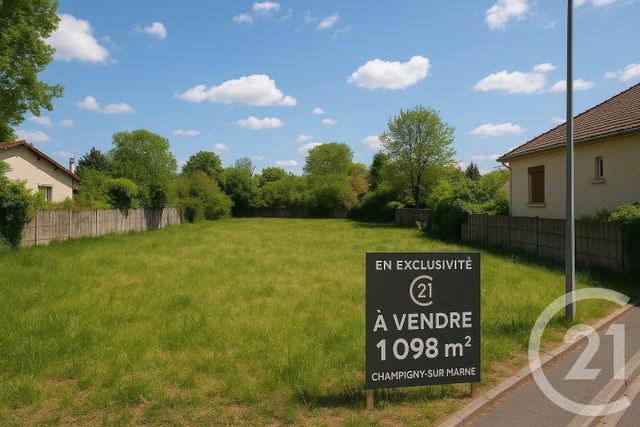Terrain à vendre CHAMPIGNY SUR MARNE